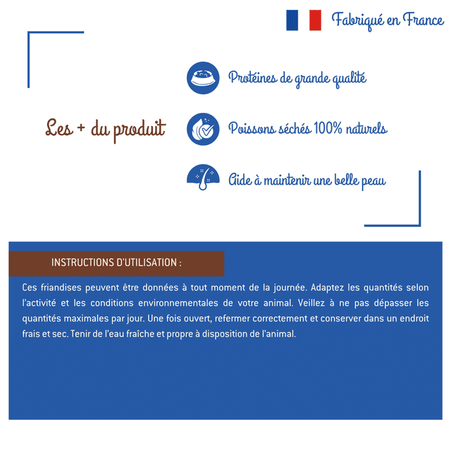 Anchois séchés pour chiens