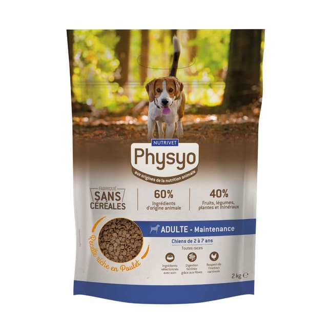 Croquettes chien maintenance poulet 2 kg