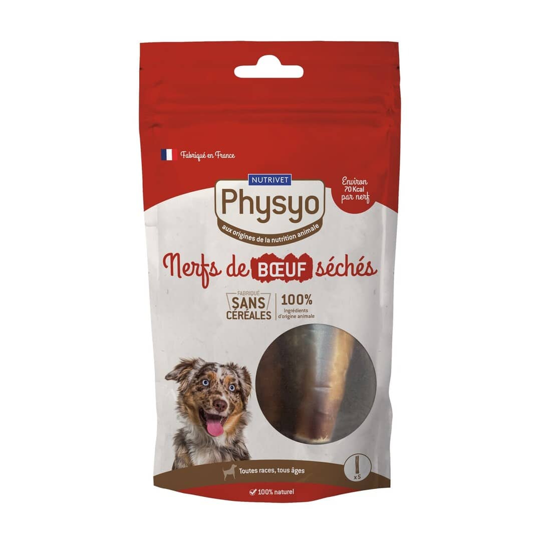 Nerfs de bœuf séchés pour chiens