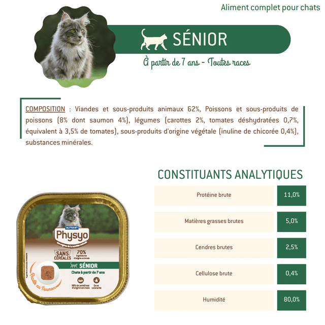 Terrine chat sénior au saumon