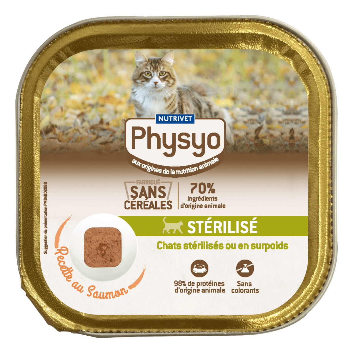 Terrine chat stérilisé au saumon