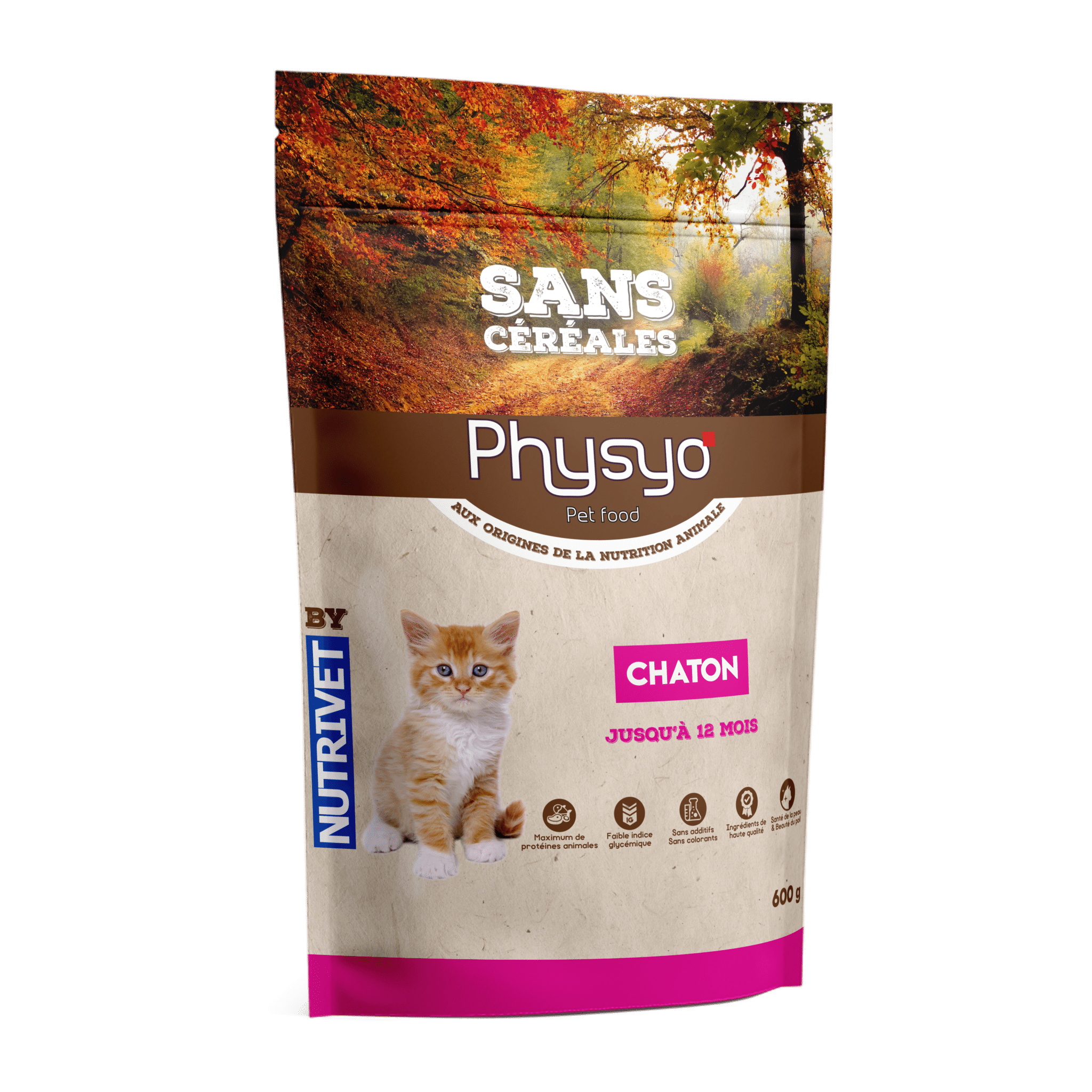 Croquettes pour chat 100% naturelles, Sans céréales