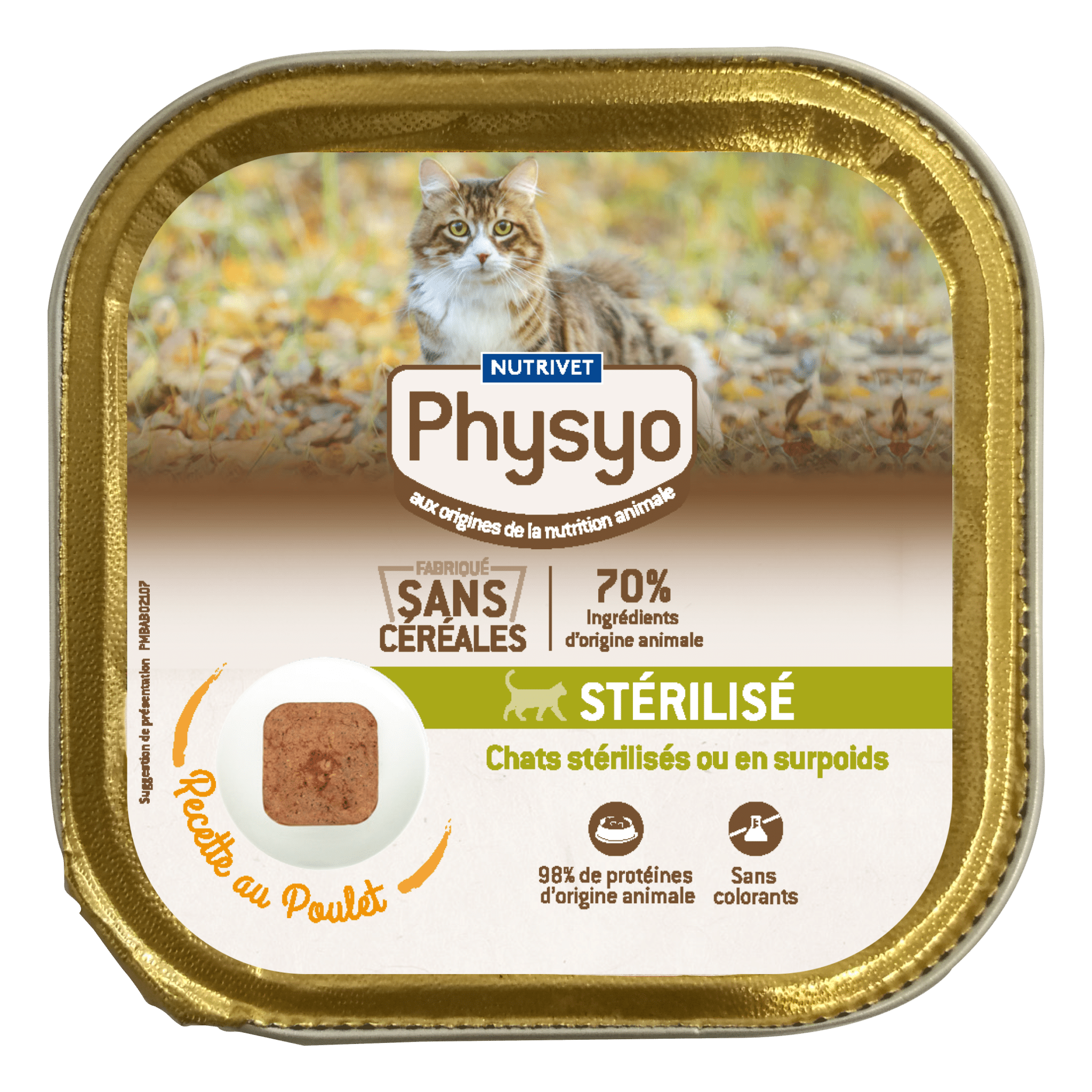 Boîte Chat stérilisé - Sa vraie nature® Terrine Volaille et