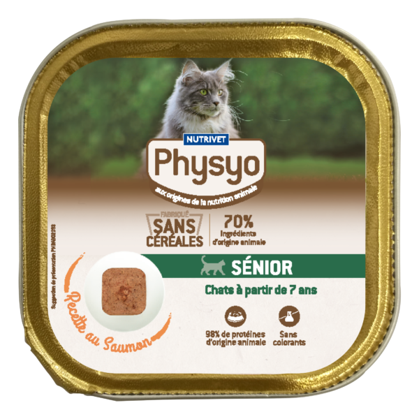 Terrine chat sénior au saumon