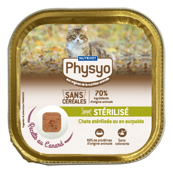 Terrine chat stérilisé au canard