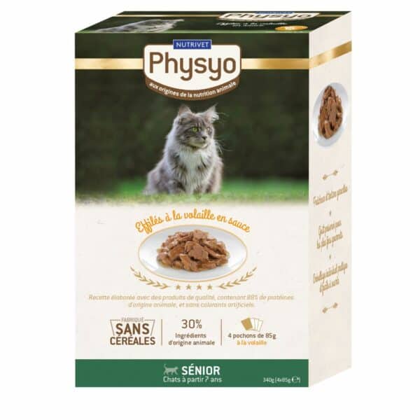 Sachets fraîcheur chat sénior à la volaille