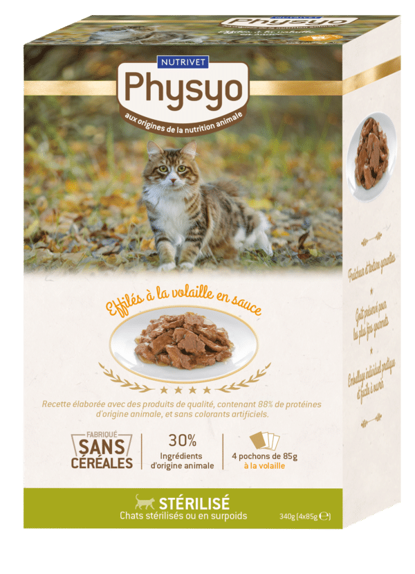 Sachets fraîcheur chat stérilisé à la volaille