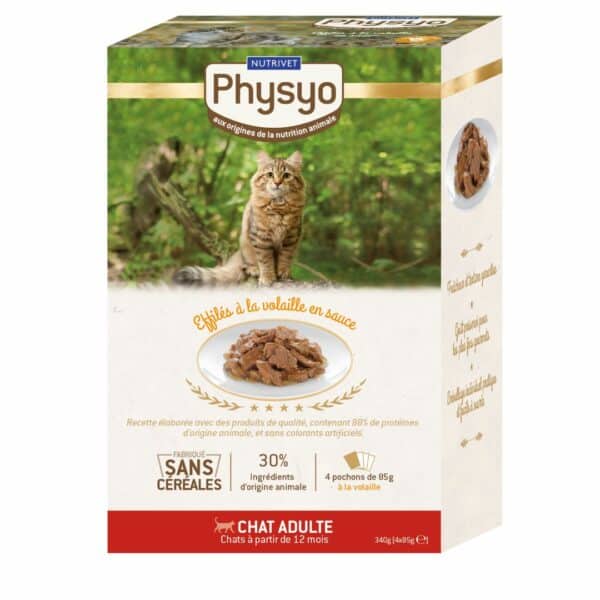 Sachets fraîcheur chat adulte à la volaille
