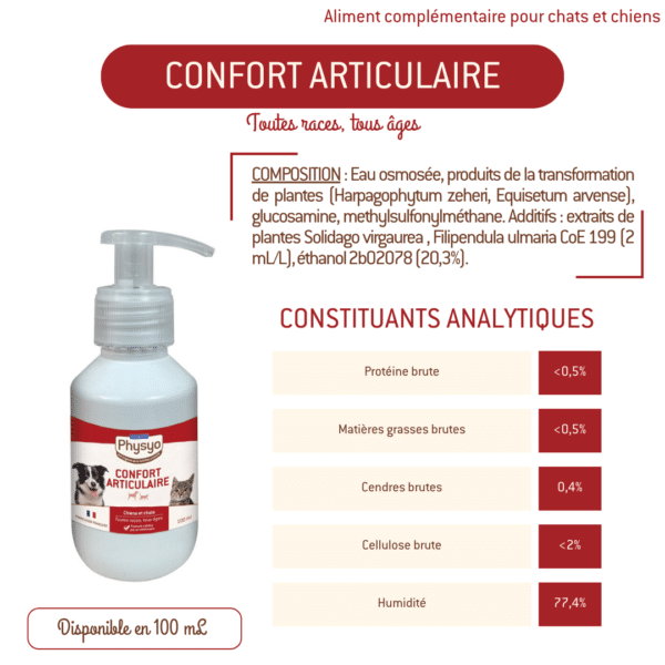 Confort articulaire liquide pour chiens et chats – Image 2