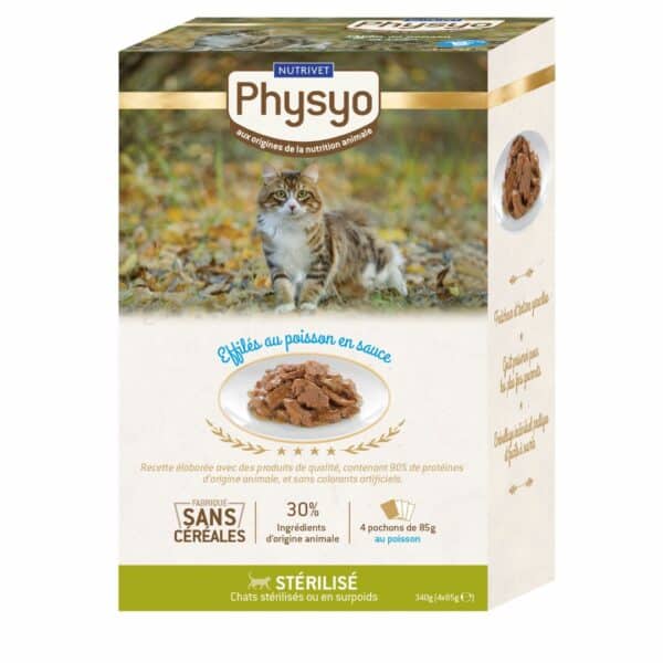 Sachets fraîcheur chat stérilisé au poisson