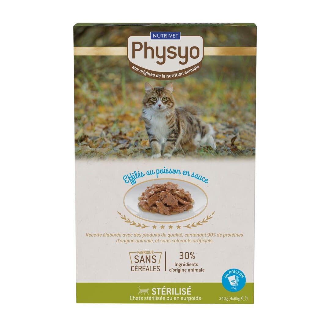 Sachets fraîcheur chat stérilisé au poisson - Physyo