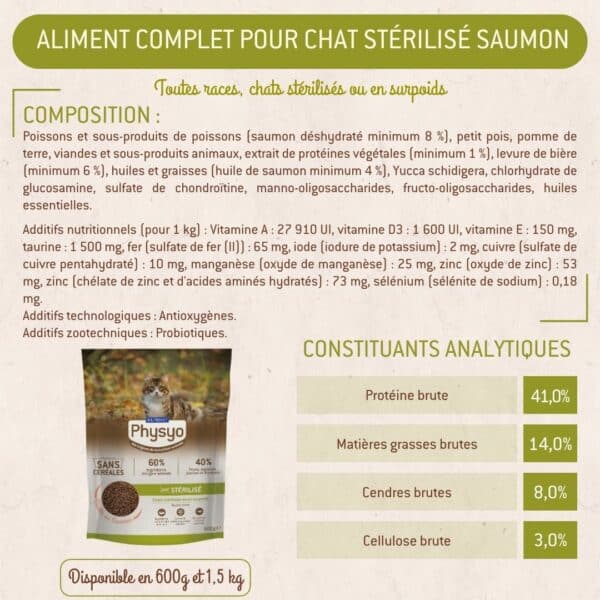 Croquettes chat stérilisé saumon – Image 3
